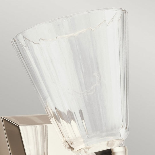 Kayva LED 1 Arm Dual-lit Wall Light  Polished Chrome / Nickel