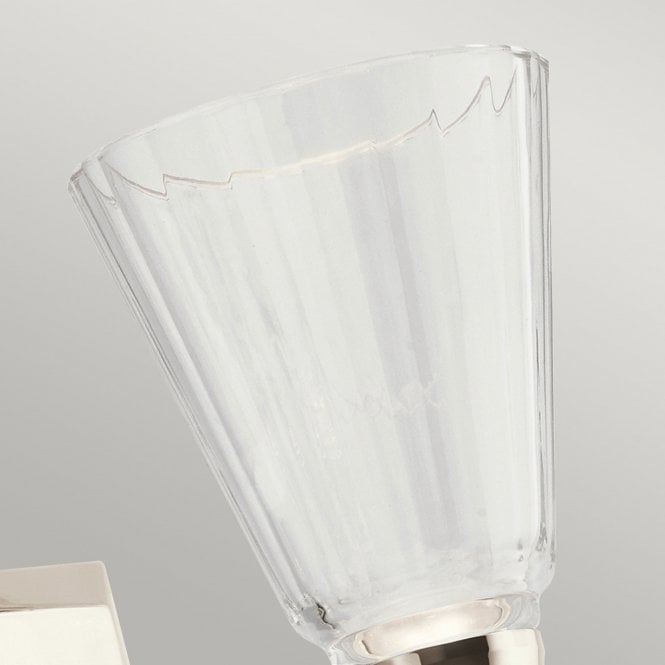 Kayva LED 2 Arm Dual-lit Wall Light  Polished Chrome / Nickel