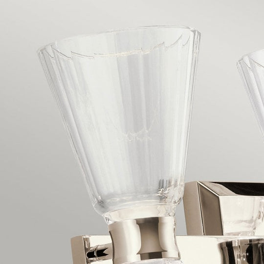 Kayva LED 3 Arm Dual-lit Wall Light  Polished Chrome / Nickel