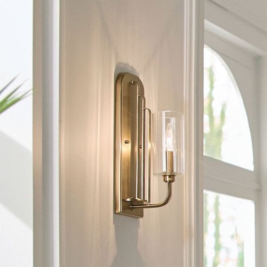 Kimrose 1 Light Wall Light  Brushed Natural Brass