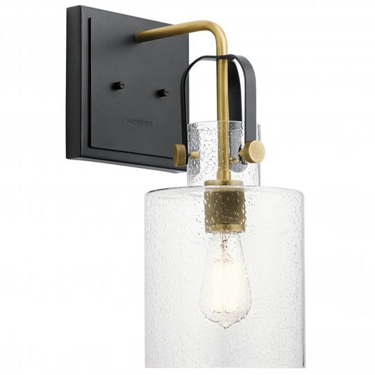 Kitner 1 Light Wall Light  Natural Brass