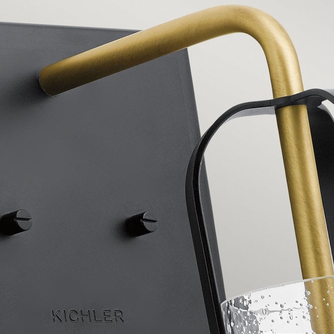 Kitner 1 Light Wall Light  Natural Brass