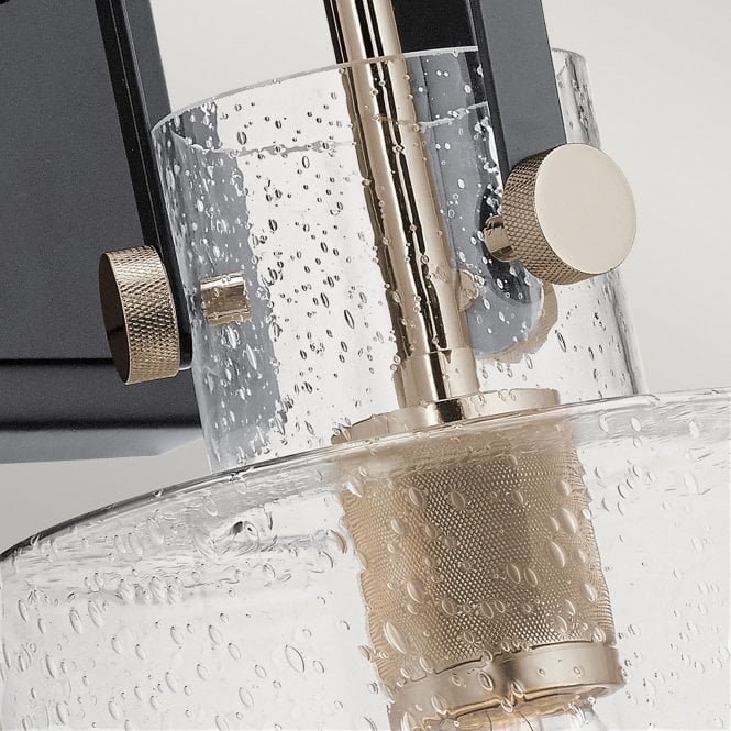 Kitner 1 Light Wall Light  Polished Chrome / Nickel