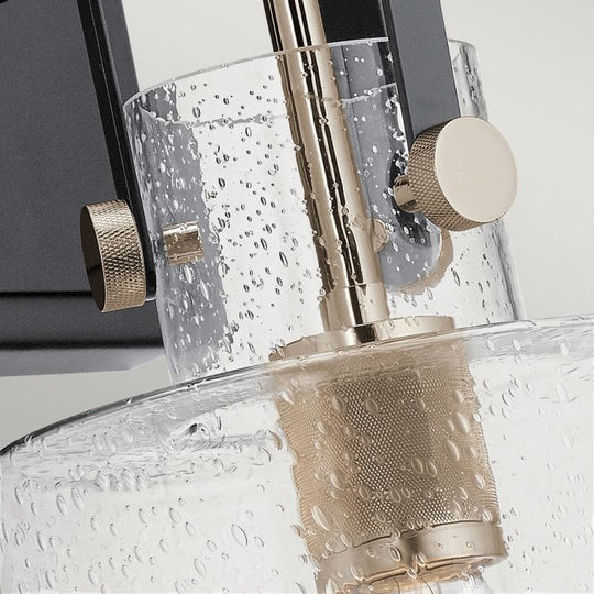 Kitner 1 Light Wall Light  Polished Chrome / Nickel