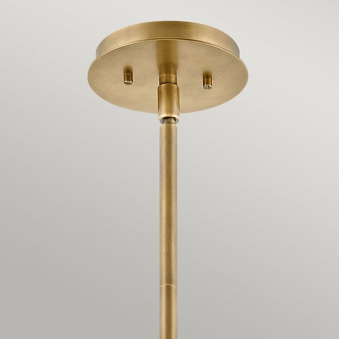 Lotus 1 Light Pendant / Semi-flush Heritage Brass