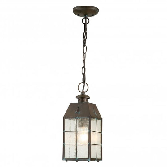 Nantucket 1 Light Medium Chain Lantern  Antique Brass