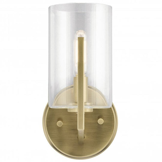 Nye 1 Light Wall Light  Brushed Natural Brass