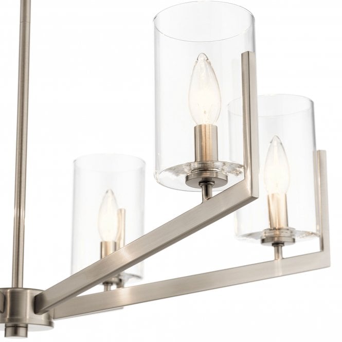 Nye 6 Light Chandelier   Classic Pewter