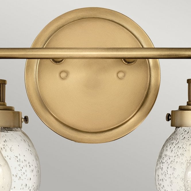 Poppy 2 Light Wall Light  Heritage Brass