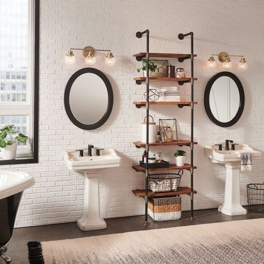 Poppy 3 Light Wall Light  Heritage Brass