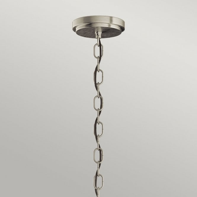 Roux 3 Light Pendant/ Semi-Flush Brushed Nickel