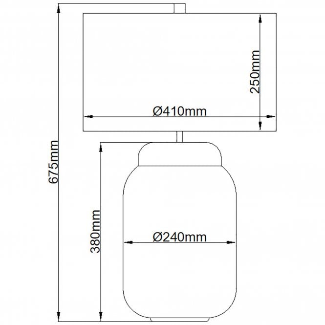 Sola 2lt Table Lamp - Breton Shade Polished Chrome / Nickel