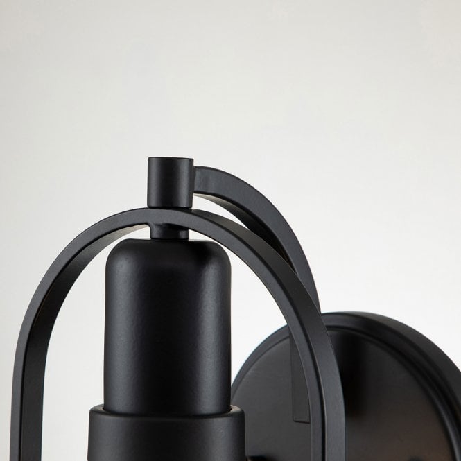 Somerset 1 Light Wall Light  Black