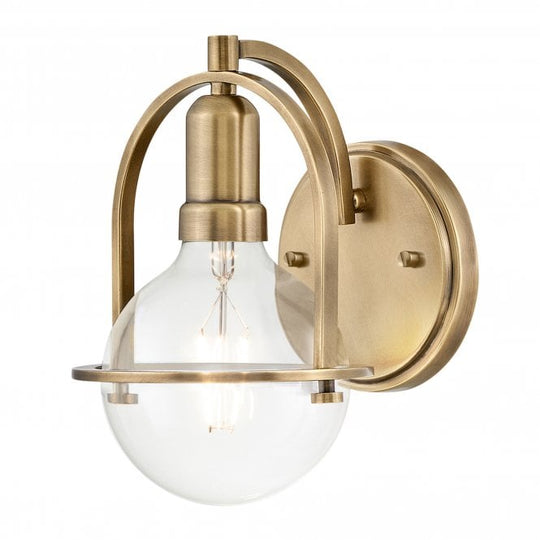 Somerset 1 Light Wall Light  Heritage Brass