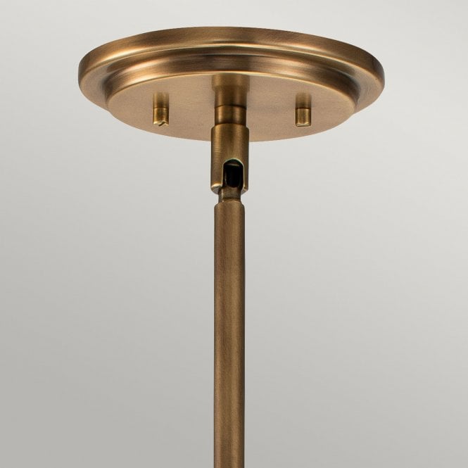 Somerset 1 Light Medium Pendant  Heritage Brass
