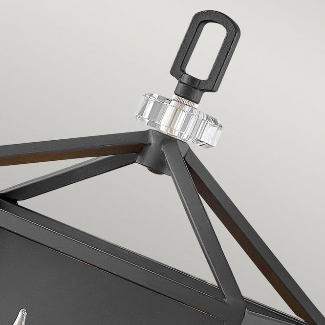 Stinson 2 Light Wall Light  Black with Polished Nickel