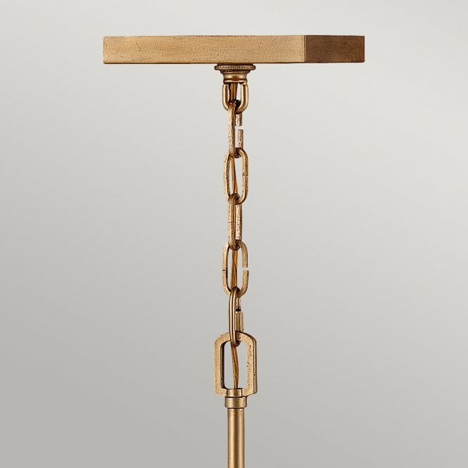 Stinson 4 Light Medium Pendant/ Semi-Flush Distressed Brass