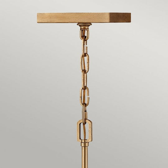 Stinson 4 Light Medium Pendant/ Semi-Flush Distressed Brass