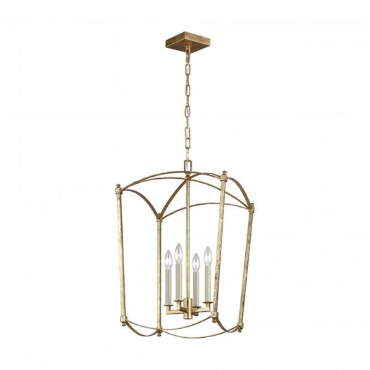Thayer 4 Light Pendant   Antique Gild