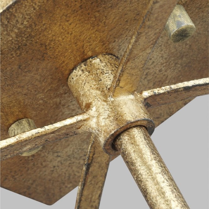 Thayer 4 Light Semi-Flush Mount Antique Gild