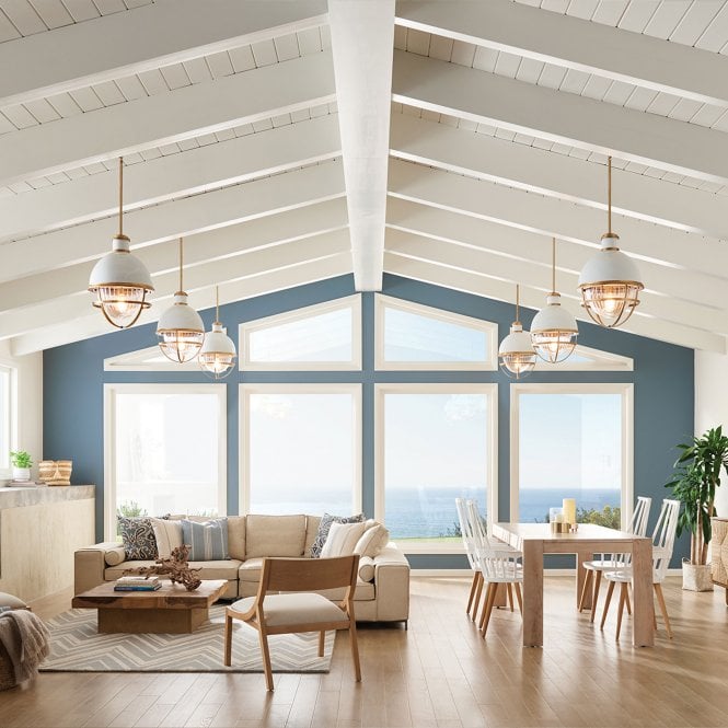 Tollis 1 Light Pendant  Natural Brass & White