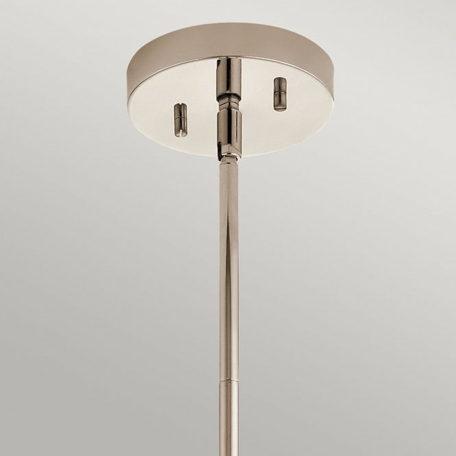 Triocent 1 Light Pendant/ Semi-Flush Polished Chrome / Nickel