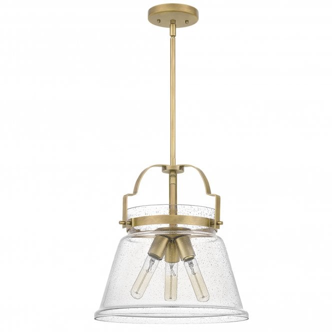 Wimberley 3 Light Pendant   Weathered Brass