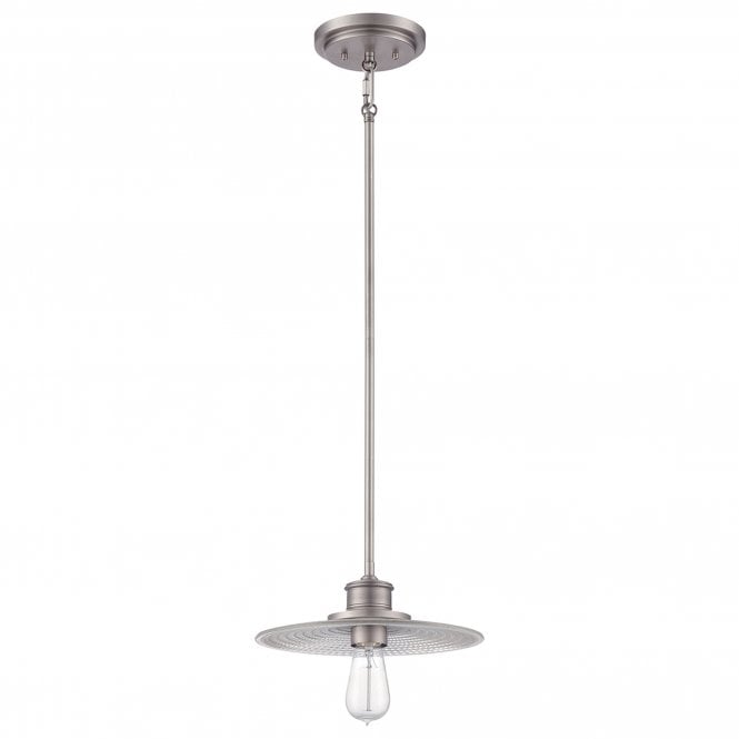 Admiral 1 Light Mini Pendant Antique Nickel