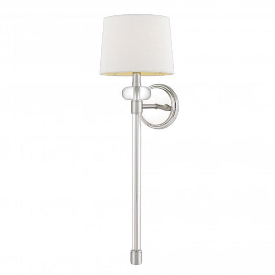Barbour 1 Light Wall Light Polished Chrome / Nickel
