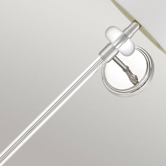 Barbour 1 Light Wall Light Polished Chrome / Nickel