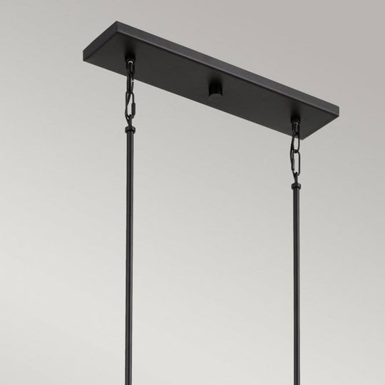 Bismarck 5 Light Linear Pendant Earth Black