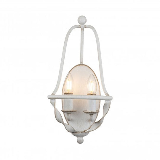 Bradbury 2 Light Wall Light Antique White