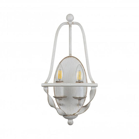 Bradbury 2 Light Wall Light Antique White