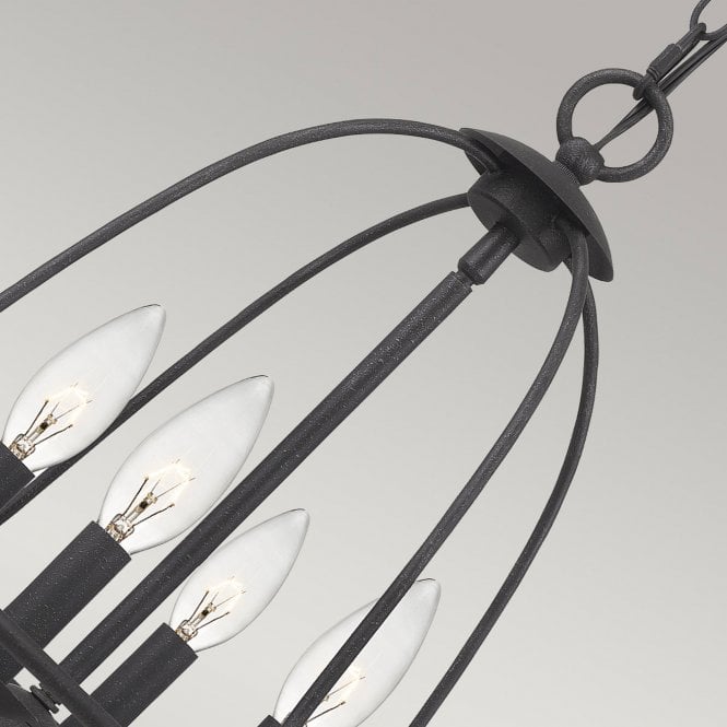 Bradbury 4 Light Pendant Grey Ash