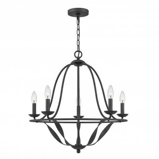 Bradbury 5 Light Chandelier Grey Ash