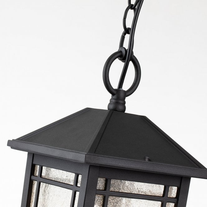 Cedar Point 1 Light Chain Lantern Black