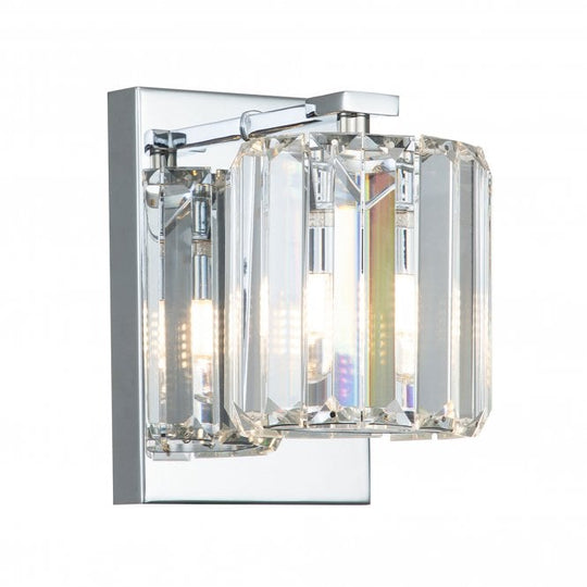Divine 1 Light Wall Light Polished Chrome Polished Chrome