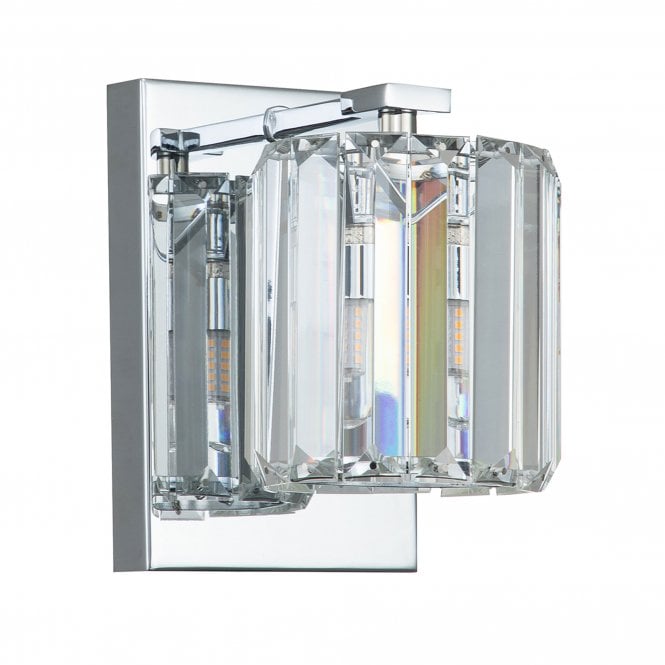 Divine 1 Light Wall Light Polished Chrome Polished Chrome