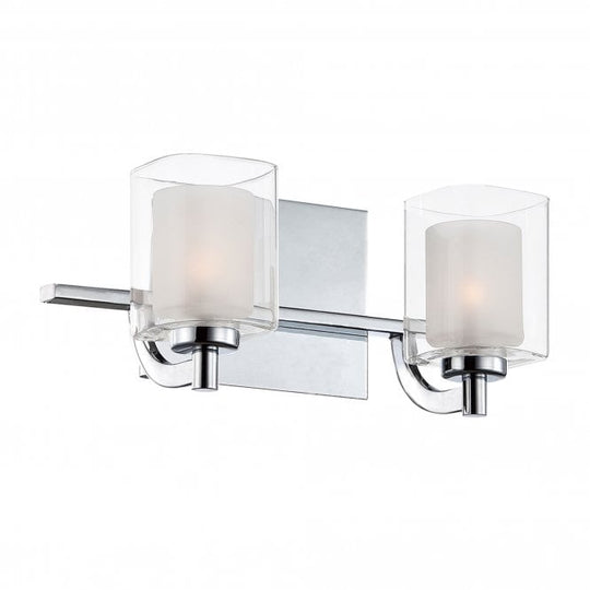 Kolt 2 Light Wall Light Polished Chrome Polished Chrome