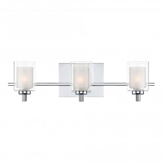 Kolt 3 Light Wall Light Polished Chrome Polished Chrome