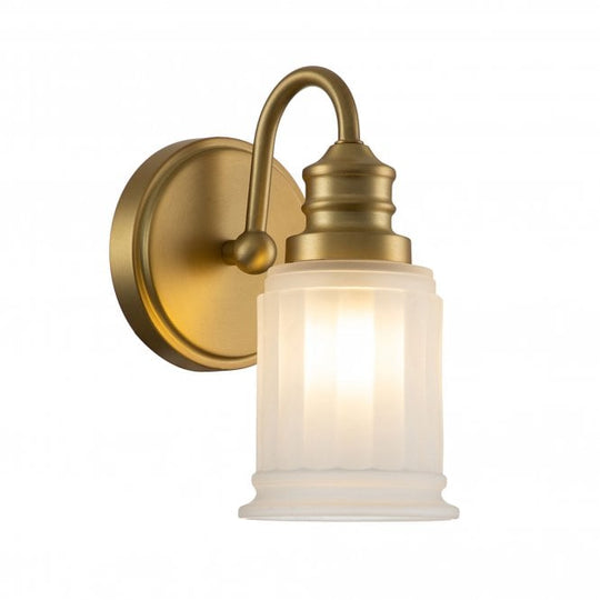 Swell 1 Light Wall Light Brushed Brass