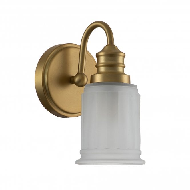 Swell 1 Light Wall Light Brushed Brass