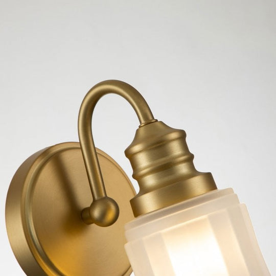 Swell 1 Light Wall Light Brushed Brass