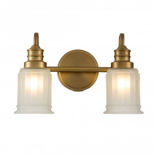 Swell 2 Light Wall Light Brushed Brass