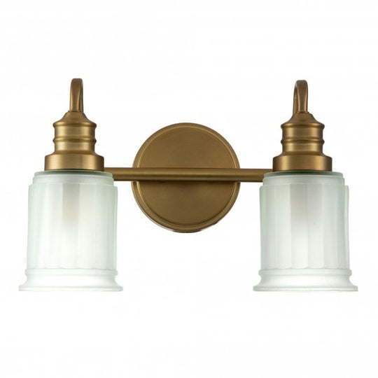 Swell 2 Light Wall Light Brushed Brass