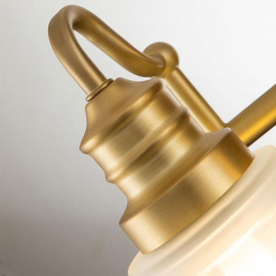 Swell 2 Light Wall Light Brushed Brass