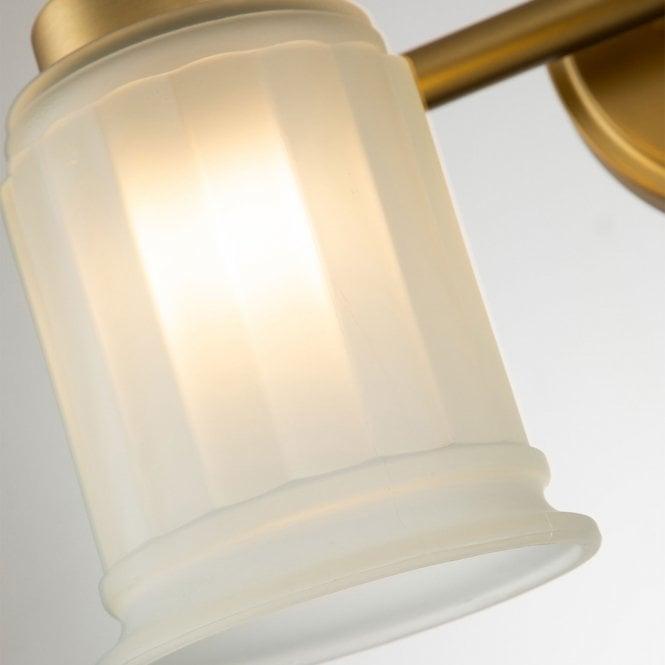 Swell 2 Light Wall Light Brushed Brass