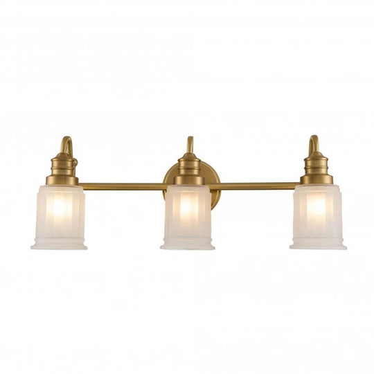 Swell 3 Light Wall Light Brushed Brass