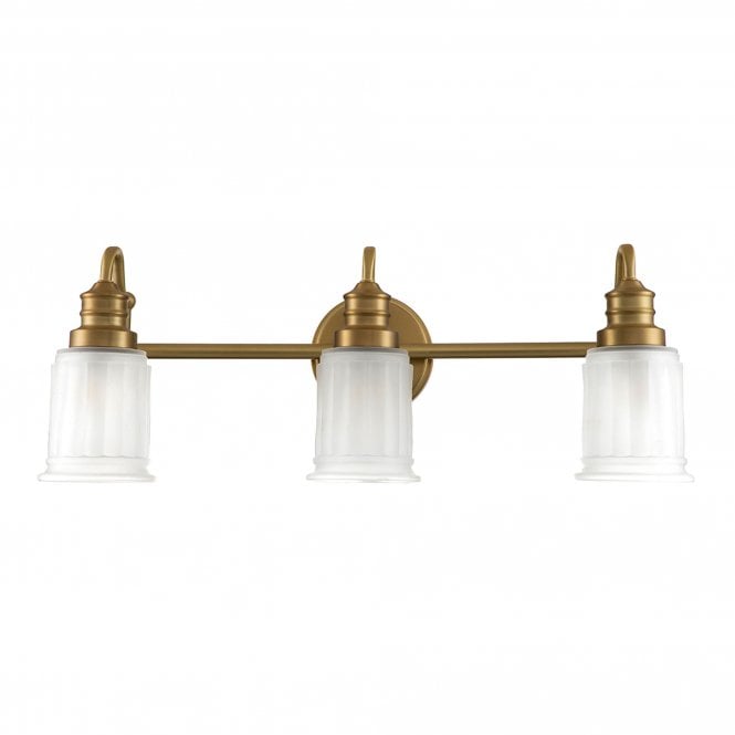 Swell 3 Light Wall Light Brushed Brass