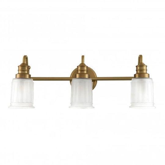 Swell 3 Light Wall Light Brushed Brass